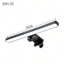 1 黑色 19.68 英寸/12.99 英寸电脑显示器灯带，屏幕夹灯，适用于工作区域的 LED 屏幕灯带，调光定时显示灯，适用于办公桌/办公室/家庭/游戏触控显示灯，卧室收藏用于护眼屏幕夹灯 - USB - 查看 9