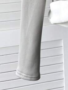 SHEIN 女童保暖内衬高领修身长袖T恤，柔软舒适百搭，灰色长袖打底衫，女童款 - 灰色 - 查看 3