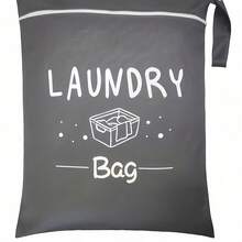 1/3pcs Travel Laundry Bag, Wet Dry Bag, Drawstring Washable Bag For Dirty Clothes, Swimwear, Gym Clothes, Available In Blue, Pink, Black, Gray - Multicolor - View 8