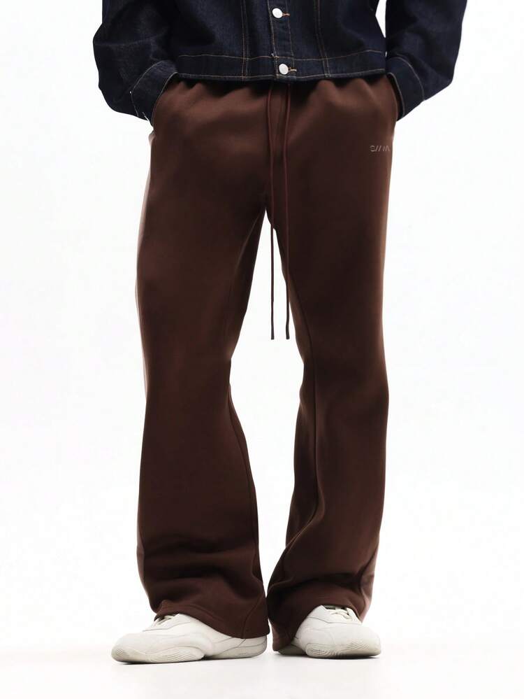 Flare Sweatpants With Contrast Side Panel
