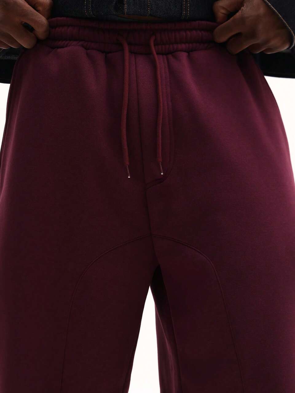 SUMWON Calça de Moletom Confortável e Ajuste Relaxado com Pequeno Texto de Marca para Uso Casual Diário Simples