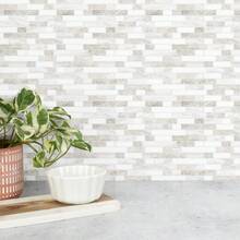 5/10 Pcs 12X12 Inches Peel-And-Stick Splash Guard, Easy To Clean Walls And Shower Tiles - 3D Soft Gel Self-Adhesive Flexible Durable Waterproof Tiles For Kitchen, Bathroom, Home Decoration, Holiday Decoration