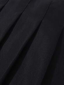 SHEIN Girls' Pleated High Waist Skirt With Built-In Safety Shorts, 2-In-1 Skirt Pants, Versatile For All Seasons, Can Be Paired With Shirts, T-Shirts, Polos, Hoodies, Jackets