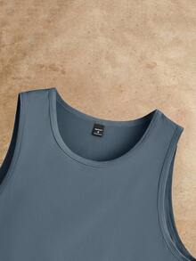 Manfinity VCAY 男士针织休闲上衣3件装，适合日常穿着，男士背心套装，男士无袖上衣，男士基础款背心 - 彩色 - 查看 8