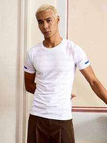 Manfinity VCAY Men's Ice Silk High Elasticity Multi-Piece T-Shirt Set,High Stretch - Multicolor - View 3