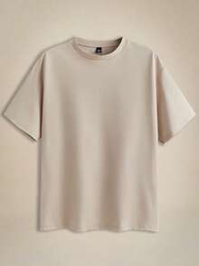 EASEVO 3 Peças/Conjunto Camisetas de Gola Careca de Manga Curta Casuais em Cores Sólidas, Plus Size, Adequadas para Uso Diário no Verão - Preto - Visão 8