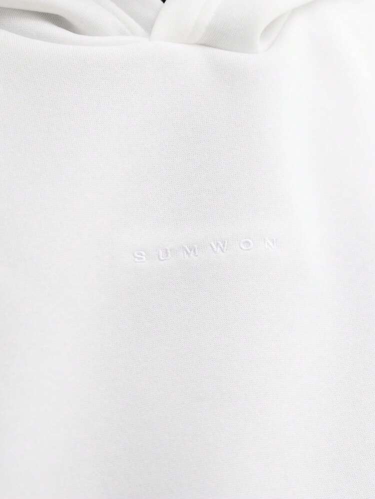 Bluza z kapturem Essential Boxy Fit z haftowanym numerem na plecach