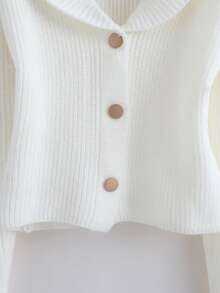 GlowEve 女士休闲优雅柔软针织毛衣，秋冬季 - 白色 - 查看 4