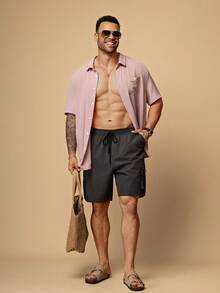 EASEVO 3-Pack Plus Size Men's Casual Loose Woven Shorts With Pockets - Multicolor - View 15