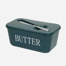 1个PP材质黄油碟，带盖和刀，碟身印有“BUTTER”字样，可保持黄油新鲜，方便日常早餐和烘焙使用。 - 彩色 - 查看 14