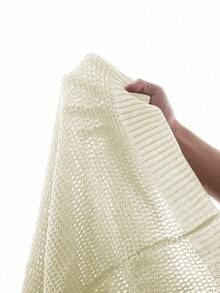 Manfinity Homme Áo thun tay ngắn màu trơn thường ngày cho nam - Màu be - Xem 7