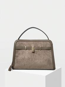 MOTF PREMIUM WOMEN'S FASHION LARGE CAPACITY TOTE HANDBAG - Coffee - View 5