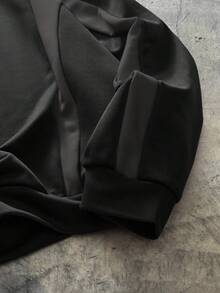 AXEPEAK 加大码男士几何印花圆领长袖休闲套头卫衣