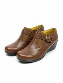 Botin en piel para dama - Marrón - Ver 4