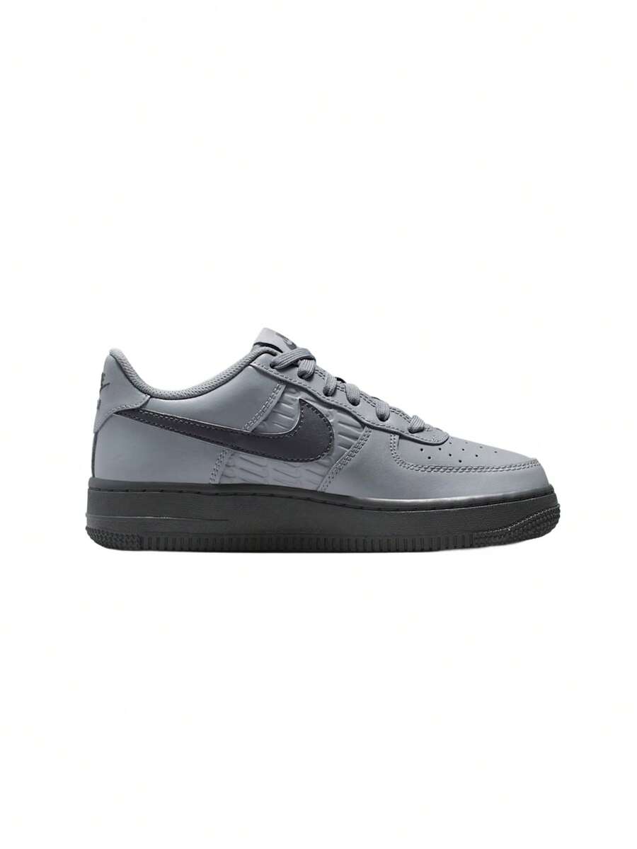Nike Air Force 1 Older Kids' Shoes Grey IH4475 - Beige - View 1