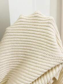 SHEIN 孕妇纯色休闲长袖上衣和裤子毛衣套装