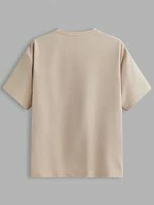 EASEVO 3 件装男士加大码纯色修身圆领短袖 T 恤，休闲针织，适合夏季日常穿着