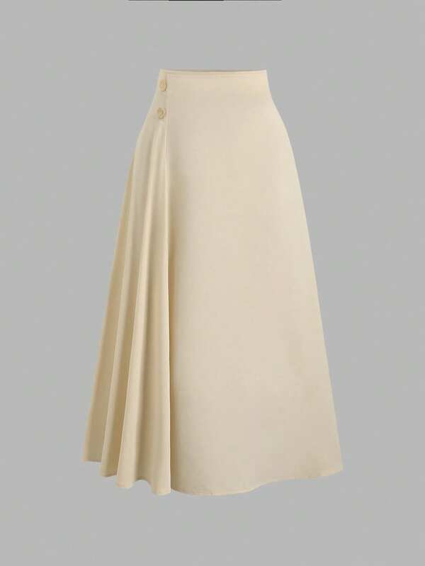 Sweetra 女士优雅通勤风 A 字裙，垂坠设计，修身效果，适合春秋季节