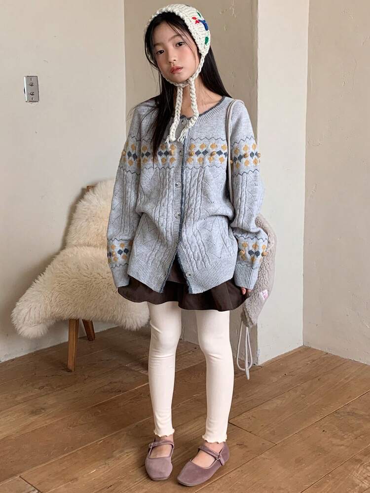 Tween Girls Thermal Lined Leggings Tights