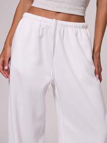 MUSERA Quần jogger ống đứng dáng rộng, thích hợp cho kỳ nghỉ, đi sân bay, lễ tốt nghiệp, tựu trường, lễ tốt nghiệp, lễ tốt nghiệp, lễ tốt nghiệp, dành cho nữ, quần thể thao mặc nhà, lễ Phục sinh. - trắng - Xem 5