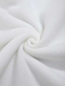 LOONEY TUNES X SHEIN 女式卡通图案圆领长袖套头衫 - 白色 - 查看 6