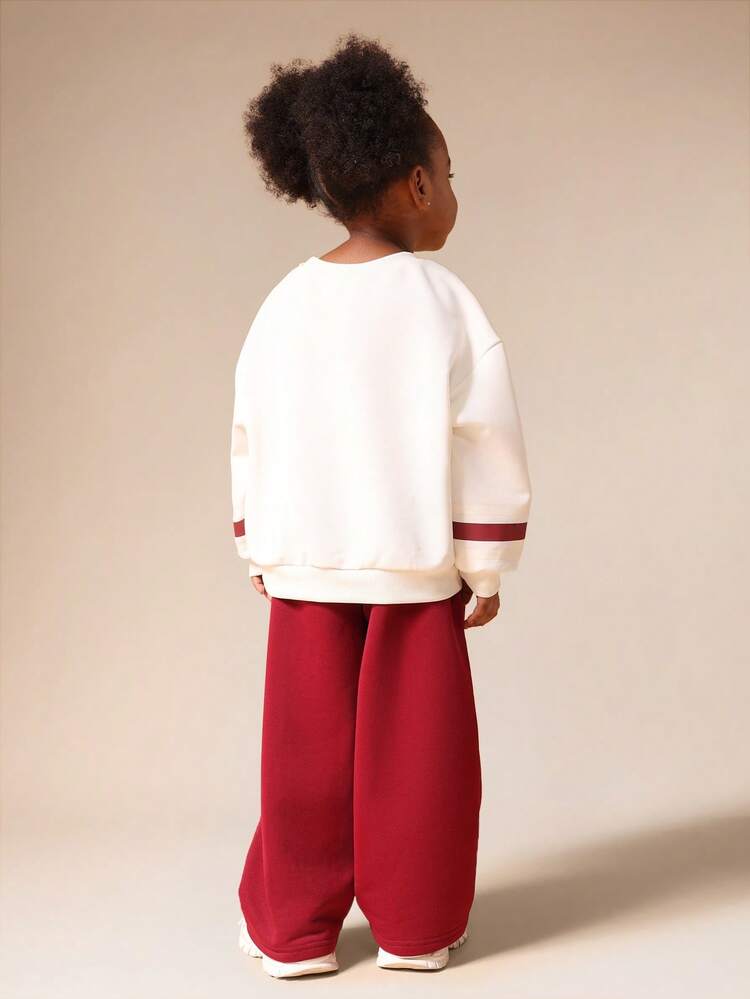 Chicago 02 Sweatshirt With Stripe Sleeves And Matching Sweatpants