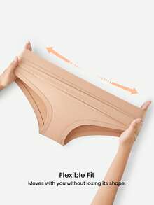 LUVLETTE 2条装中腰基础款隐形三角裤女士内裤套装 - 休闲舒适