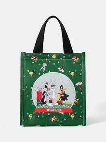 LOONEY TUNES X SHEIN 时尚保温午餐包，功能性午餐包，保冷包，圣诞节 - 卡通 - 查看 3
