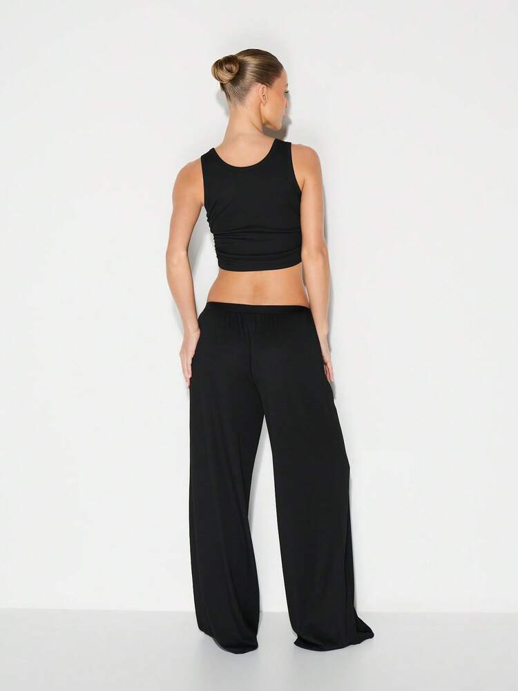 Ensemble de pyjama femme KIZN en jersey doux, débardeur et pantalon de jogging, tenue de détente confortable