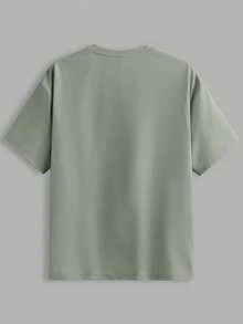 EASEVO 3 件装男士加大码纯色修身圆领短袖 T 恤，休闲针织，适合夏季日常穿着