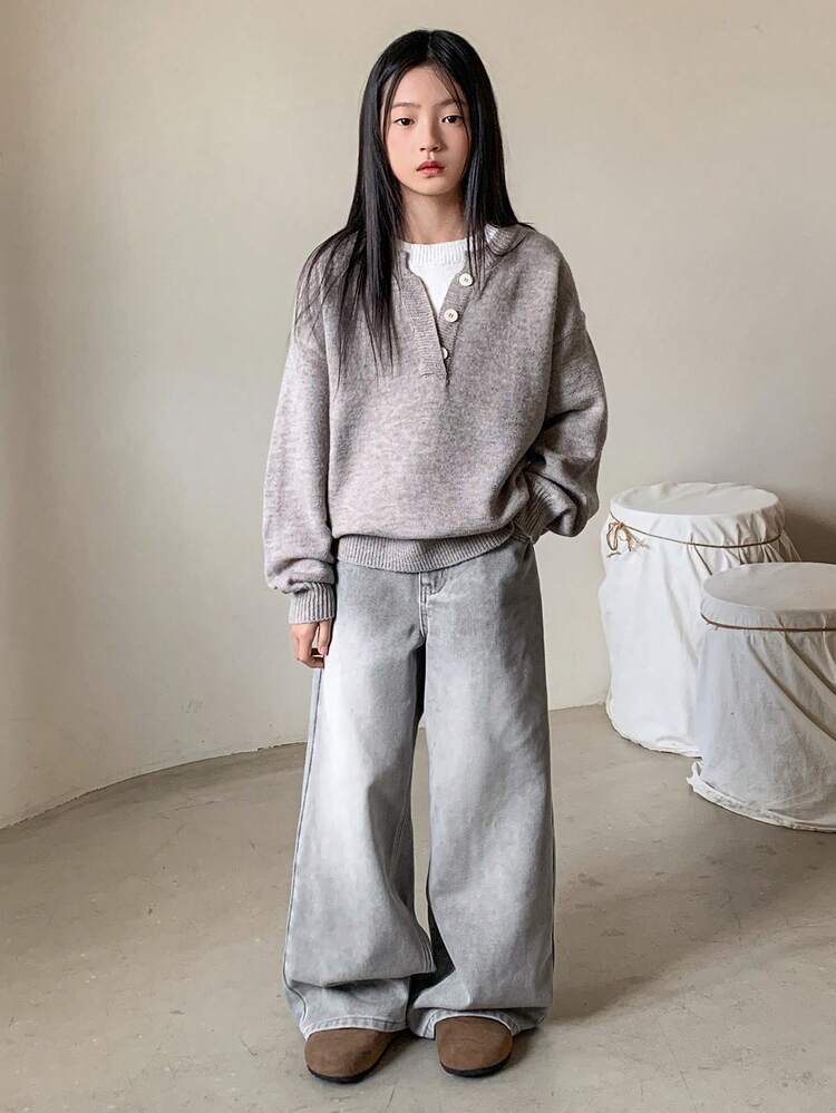 Tween Girls Flare Leg Jeans