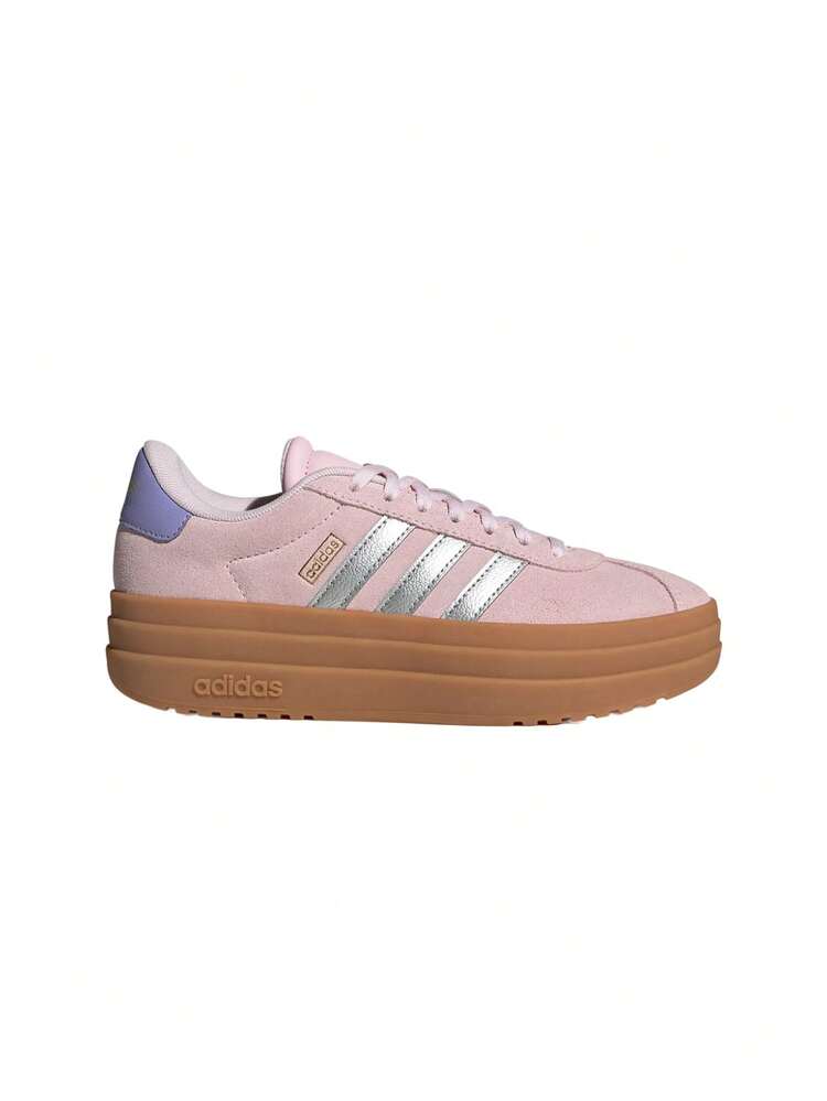 Adidas VL Court Bold Kids' Sneakers Clear Pink / Silver Metallic / Gold Metallic JQ4556 - Clear Pink / Silver Metallic / Gold Metallic - View 1