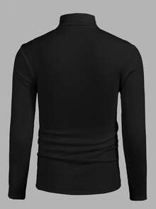 Manfinity NXTstreet 两件装男士休闲高领长袖T恤，秋冬 - 彩色 - 查看 7