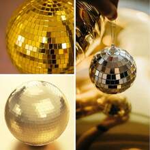 DIY马赛克镜面贴纸迪斯科球墙贴，自粘3D亚克力墙贴，创意装饰镜贴礼物生日毕业镜面墙装饰房间装饰墙镜房间家居装饰浴室装饰客厅装饰 - 彩色 - 查看 8