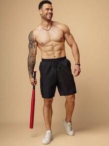 EASEVO 3-Pack Plus Size Men's Casual Loose Woven Shorts With Pockets - Multicolor - View 6