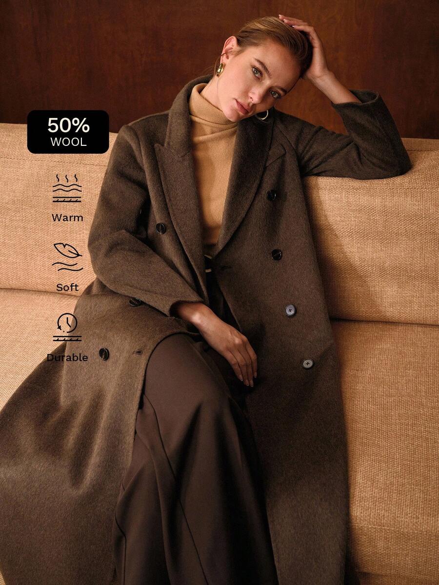 MOTF PREMIUM WOOL DOUBLE BREASTED OVERCOAT