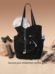 GLOWMODE 15L On The Go Glow  3-In-1 Water-Repellent Zipper Mesh Pockets Adjustable Shoulder Bag Handbag Backpack Hiking Outdoor Daily Active - Black - View 4