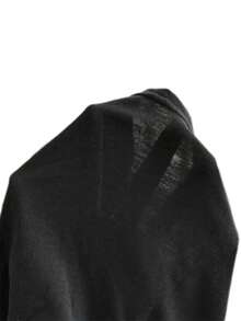 Manfinity VCAY 3 件男士圆领长袖简约针织 T 恤，休闲日常穿着 - 黑色 - 查看 8