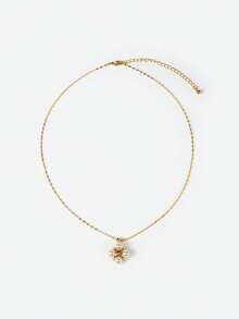 Opalesca Dây chuyền mặt ngọc trai, Trang phục, Tiền cũ, Phụ kiện cưới/cô dâu, Fairycore/Fairy, Ngọc trai, Kim loại/Kết cấu, Mùa thu/Thu/Đông, Thanh lịch, Dành cho mẹ/Phụ nữ/Bé gái/Mẹ, Cao cấp, Cổ điển, Nhiều lớp - Nhiều màu - Xem 2