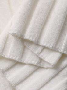 Livesso Women's Off Shoulder Fitted Sweater Dress, Autumn/Winter - White - View 7