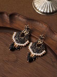 Glisma 18kWomen Dangle Earrings,Outfits,Gothic/Goth,Old Money,Fall/Autumn/Winter,For Mom/Women/Girl/Mother,Premium,Vintage,Crystals,Layered - 彩色 - 查看 6