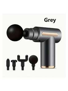 SHEIN A Stylishly Designed Mini High Torque Motor USB Rechargeable Handheld Massage Gun For Body, Back And Neck Deep Muscle Percussion Massager With 1200 MAh Rechargeable Lithium Battery - Ideal As A Father's Day And Mother's Day Gift - Button model - View 16