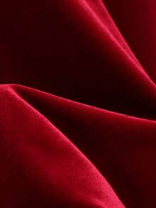 GlowEve Bộ 2 món/Bộ 2025 Áo thun dài tay và quần dài Giáng sinh cổ điển thanh lịch mới thu/đông - Màu Đỏ Sâu - Xem 3