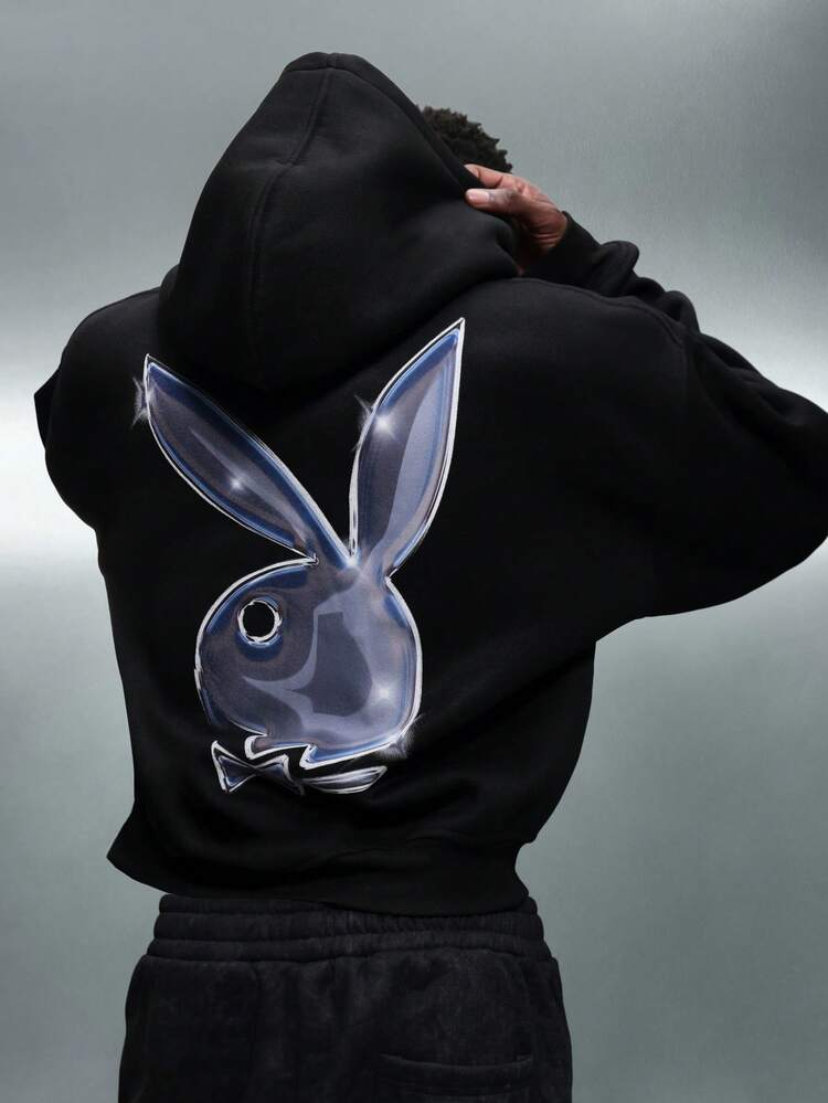 PLAYBOY X SUMWON Kapuzenpullover mit Chrome Bunny Logo