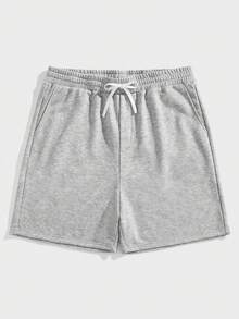 EASEVO Plus Size Men 2-Piece Set: Multi-Color Knit T-Shirt And Shorts Summer Outfit - White - View 7