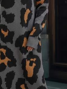 EMERY ROSE Của phụ nữ In hoa Báo Áo cao cổ Đầm Áo len - Nhiều màu - Xem 4