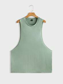 EASEVO 5pcs/Pack Plus Size Men's Casual Loose Knit Tank Top, Suitable For Summer - White - View 8