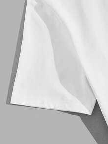 Manfinity VCAY 2pcs Men's Knitted Casual Printed T-Shirt Multi-Pack - White - View 6