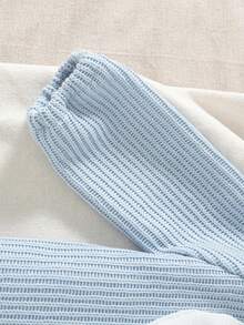 SHEIN Playful Pals 2pcs/Set Baby Girl Autumn&Winter Casual Style Suit,Bowknot Decoration ,Long Sleeves Top&Long Jeans