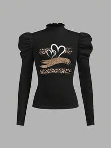 SHEIN 少女三件套休闲简约舒适插肩袖长袖T恤 - 彩色 - 查看 11